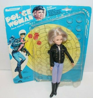 Angie Dickinson Police Woman Action Figure Horsman Vintage Doll & Outfit Card Tv