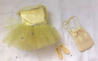 Vintage Tagged Ideal Pepper Doll Ballerina Ballet Outfit Tutu Shoes Bag