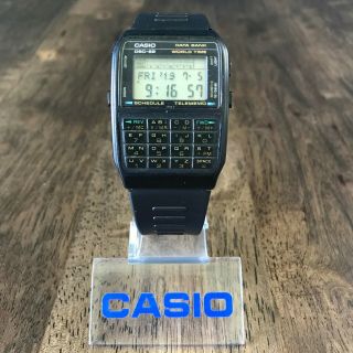 Vintage 1988 Casio Dbc - 62 Data Bank World Time Calculator Watch Module 676 Japan