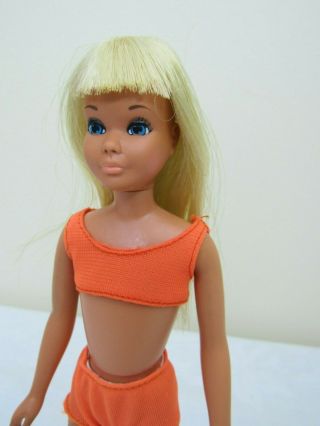 Vtg Malibu SKIPPER Doll Barbie ' s Little Sister ORIG Swimsuit 3