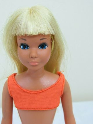 Vtg Malibu SKIPPER Doll Barbie ' s Little Sister ORIG Swimsuit 4