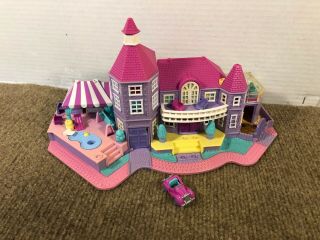 Vintage Polly Pocket Magical Mansion Mini Doll House & Car Bluebird 1994