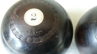 Antique Bowling Balls by Thomas Taylor Glasgow - Lignum - no 3 bias -. 4
