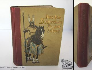 1930s Antique German Hardcover Book - The German Myths & Legends