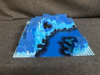 Lego 6024px1 Baseplate Raised 32x32 Canyon W/blue Underwater Pattern For 6195 3