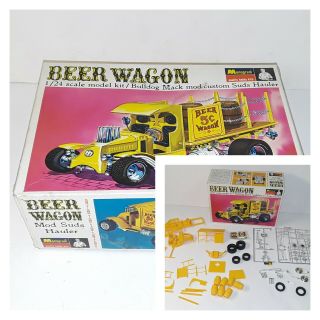 Vintage Monogram Beer Wagon 1/24 Scale Model Kit 1967