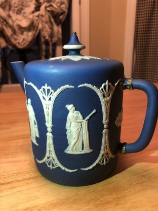 Wedgwood Estate Antique Teapot,  Royal Blue
