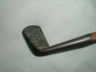 ANTIQUE VINTAGE OLD SCOTTISH ANDERSON SF HICKORY WOOD WOODEN SHAFT GOLF CLUB 3