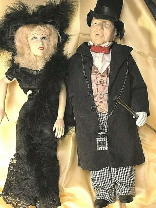 Mae West And W.  C.  Fields Effanbee 1970 - 1980s Celebrity Vintage Dolls Legends 17 "