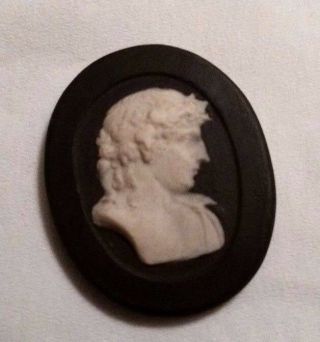Antique Black Alexander The Great David Wedgewood Wedgwood Like Oval Cameo H29b