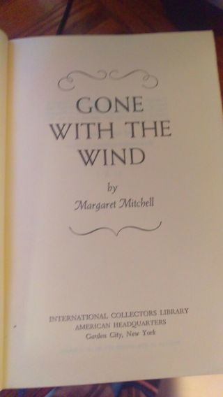 Antique Collectable Old Vintage Book Gone With The Wind By Margaret Mitchell