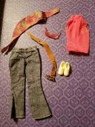 Vintage Barbie Good Sports Outfit With Htf Glasses And Belt