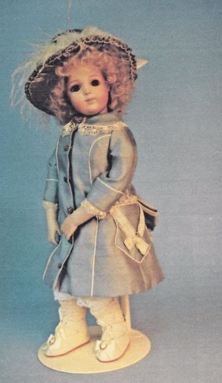 15 - 16 " Antique French Bru Brevete Doll Leather Body@1870 