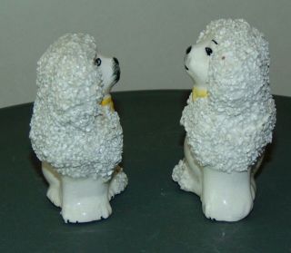 ANTIQUE Miniature STAFFORDSHIRE POODLES Figurines DOGS 4