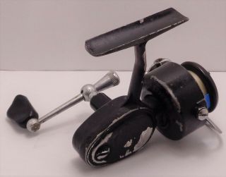 Vintage Garcia Mitchell 308 Spinning Reel W/partial Spool Of Line Made In France