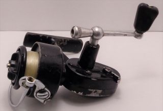 Vintage Garcia Mitchell 308 Spinning Reel w/Partial Spool of Line Made in France 3