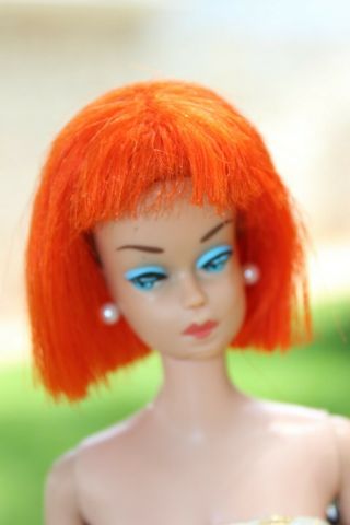 Vintage 60s Barbie Doll Color Magic Flame Short Hair Wig
