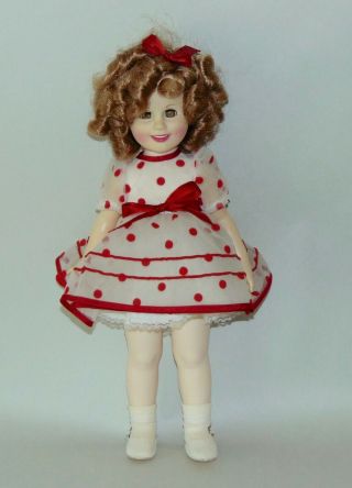 Vintage Shirley Temple Doll Ideal Stand Up & Cheer 16 "