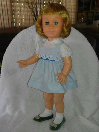 Vintage 1960 Chatty Cathy Doll Soft Face & Pull String But No Talk