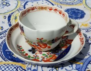 Antique Meissen Porcelain Teapot Floral Decoration Gold Accents