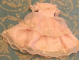 Vintage Doll Clothes: Long Pink Dress For Penny Brite 1960s