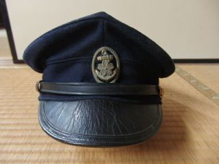 Antique Japanese World War 2 Ww2 Imperial Japan Navy Officer Hat Cap Rare