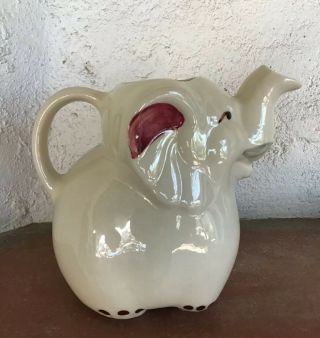 Vintage Shawnee Pottery,  Elephant Creamer,  Small Pitcher,  Antique,  Hand - Painted