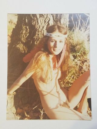 Vintage Nude 14x11 Photo Amateur Print Pin Up