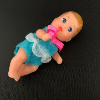Mattel Barbie Krissy 3 " Baby Doll Vintage Light Brown Hair Nm