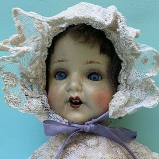 Armand Marseille German Baby Bisque Porcelain Head And Composition Doll Antique