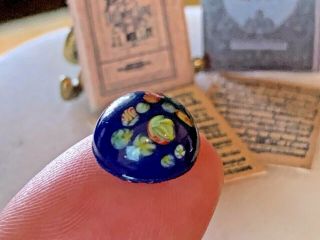 Antique Miniature Dollhouse Glass Millefiori Paperweight Italy Colors