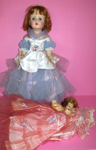 Vintage American Character Sweet Sue 24 " Walker Doll W/ Bonus Outfit & Wig