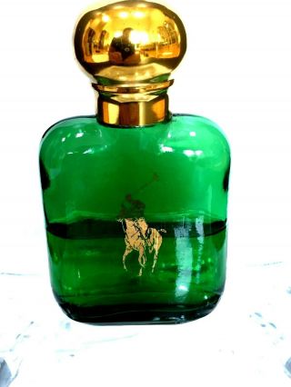 Vintage Polo By Ralph Lauren Splash Cologne Men 1.  5 Oz Green Bottle