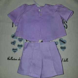 Vintage Terri Lee Doll Clothes For Jerri Lee,  Pique Suit In Lavender