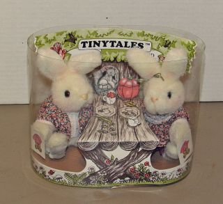 Vintage Gund Tiny Tales Peter And Molly Plush Bunny Rabbits 1985