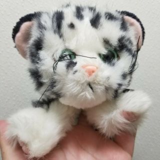 Tyco 9 " Kitty Kitty Jungle Kittens 1993 Snow Leopard Purring Cat Plush