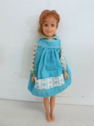 Vintage 9 " 1963 Scooter Doll Mattel W/ Dress