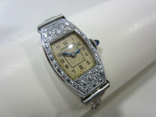 Vintage Bulova Ladies Art Deco Wrist Watch - Runs