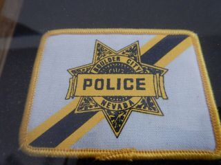 Vintage Boulder City NV Police patrolman Shadow box obsolete badges pins shields 7