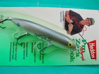 VINTAGE HEDDON ZELL ROWLAND AUTOGRAPHED PRO ZARA SPOOK - UNFISHED IN PACKAGE 2