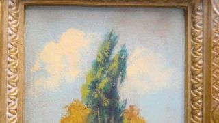Vintage or Antique Small Landscape Oil Painting Framed and Signed By Artist 3