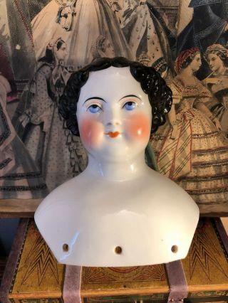 Antique German China Doll Head.  Head Only