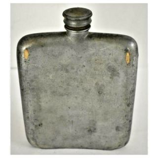 Antique James Dixon & Sons Sheffield England Pewter Hip Flask 6 Oz