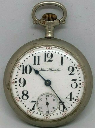 1905 Illinois 18s 17j 17 Jewel Pocket Watch Grade 89 Model 6