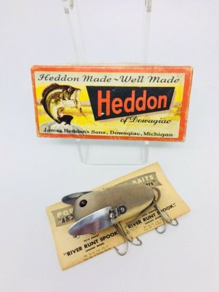 Vintage Heddon Wood Crazy Crawler Fishing Lure Tough Fat Body Mib
