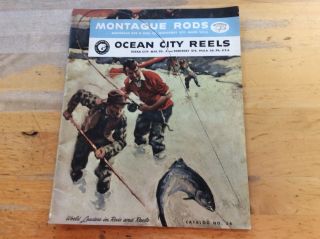 Vintage 1954 Montague Rods & Ocean City Reels Fishing Tackle Catalogs