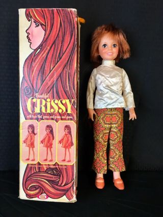 Vintage Ideal Crissy Doll W/ Box Clothing Shoes - Long Growing Hair
