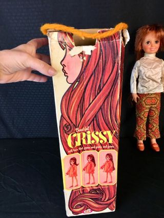 Vintage IDEAL Crissy doll w/ Box Clothing shoes - Long Growing Hair 2