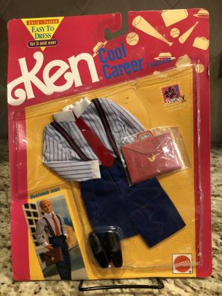 Vintage 1991 Mattel Ken Doll Businessman Cool Career Clothes