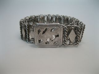 Old Chinese Export Silver Belt & Buckle